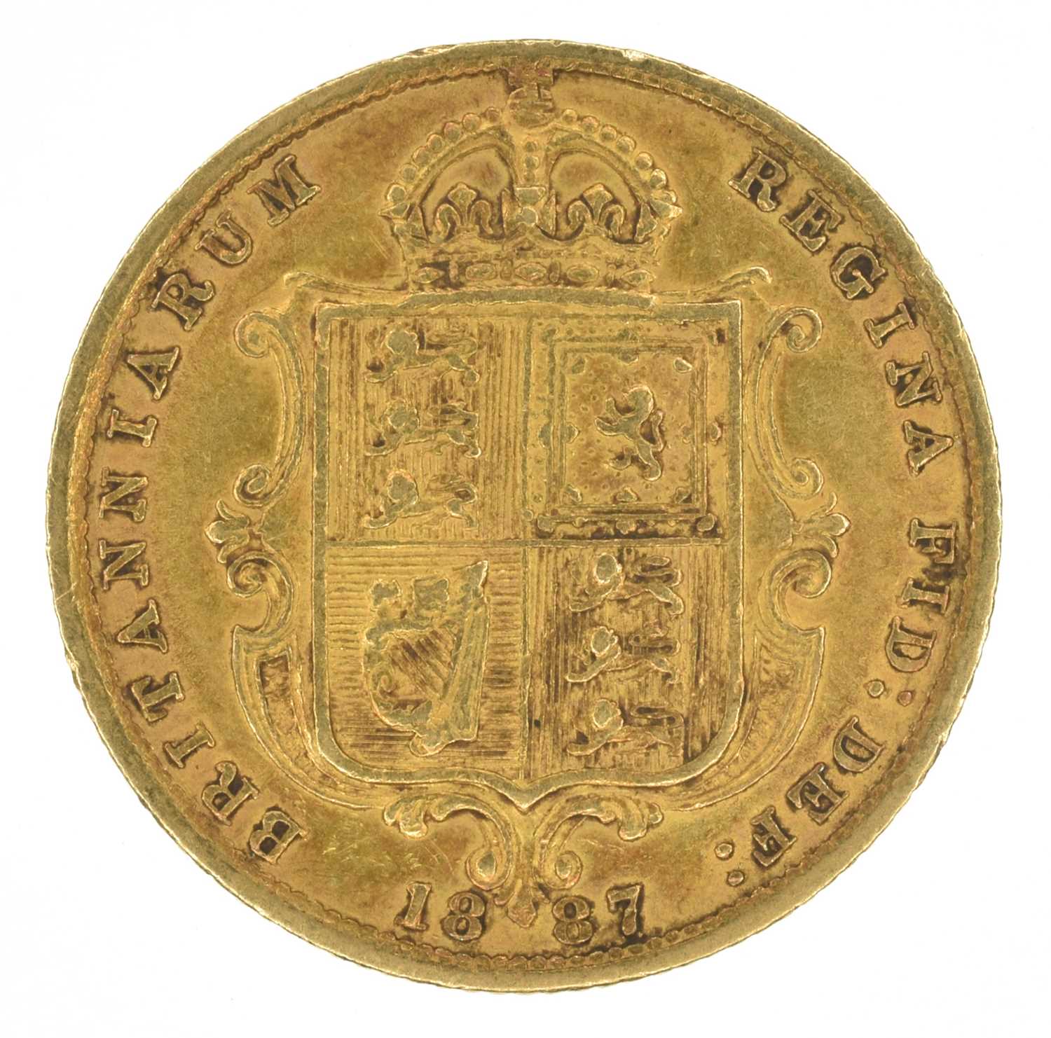 Queen Victoria, Half-Sovereign, 1887, F. - Image 2 of 2