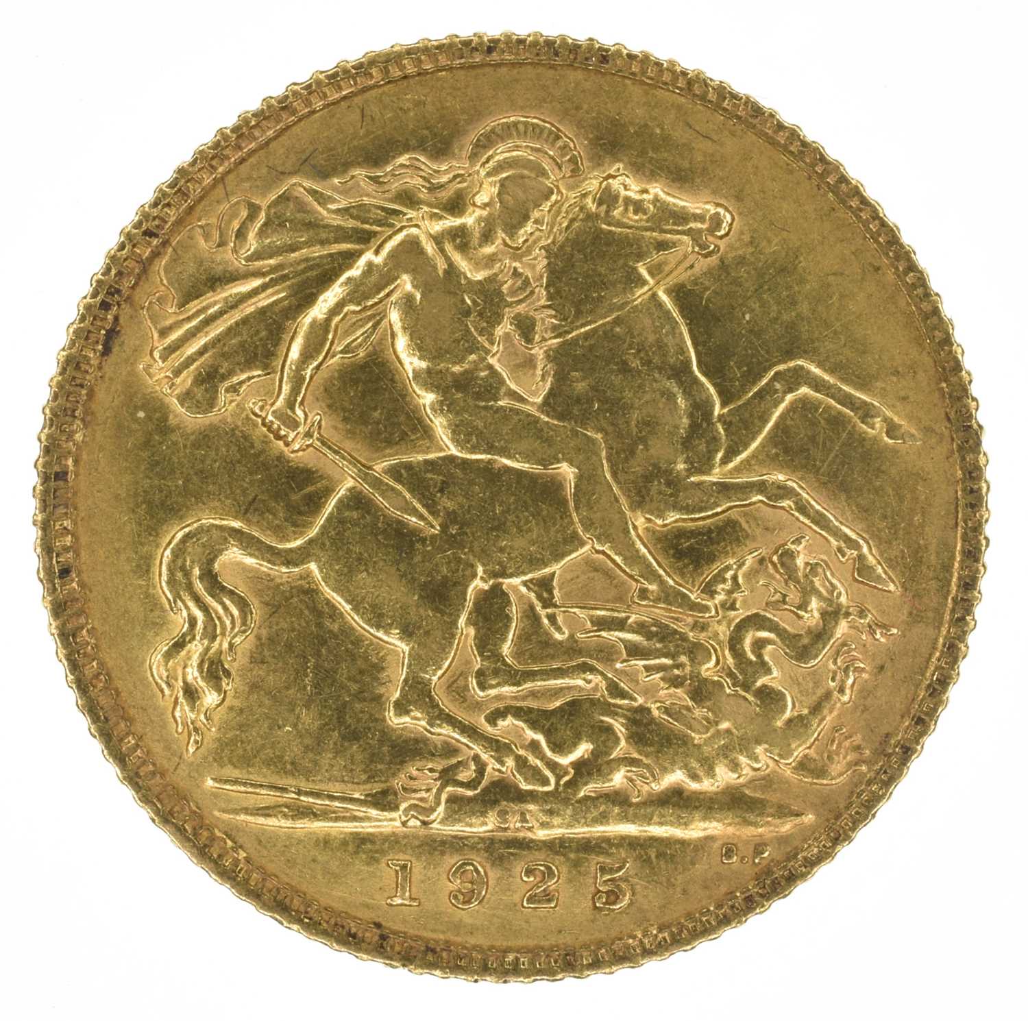 King George V, Half-Sovereign, 1925, Pretoria Mint, gVF. - Image 2 of 2