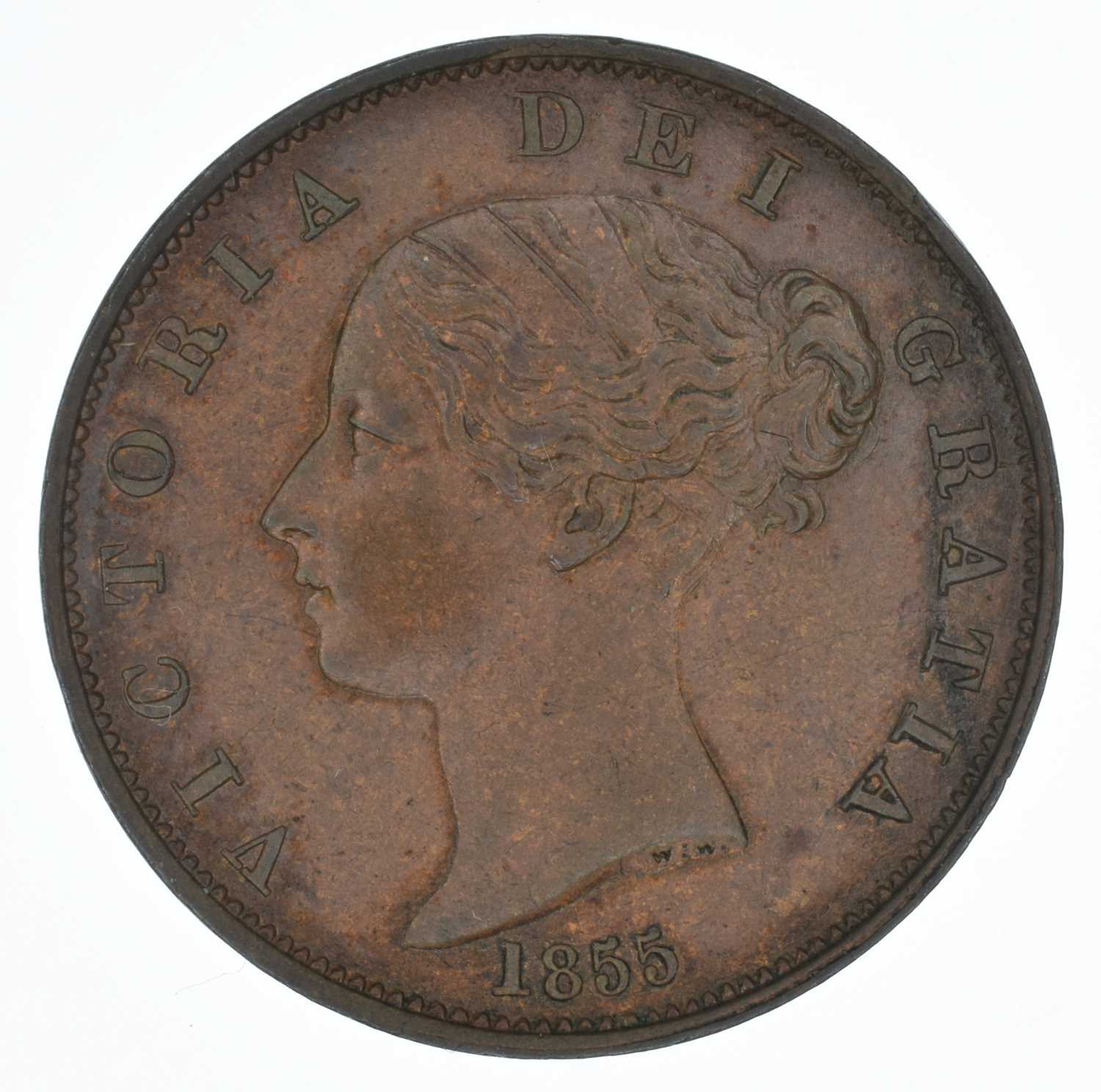 Queen Victoria, Halfpenny, 1855, gEF.