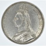 Queen Victoria, Crown, 1887, aEF.