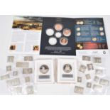 The Stamps of Royalty Silver Stamp Collection, twenty three silver stamp replicas and others.