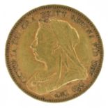 Queen Victoria, Half-Sovereign, 1893, VF.