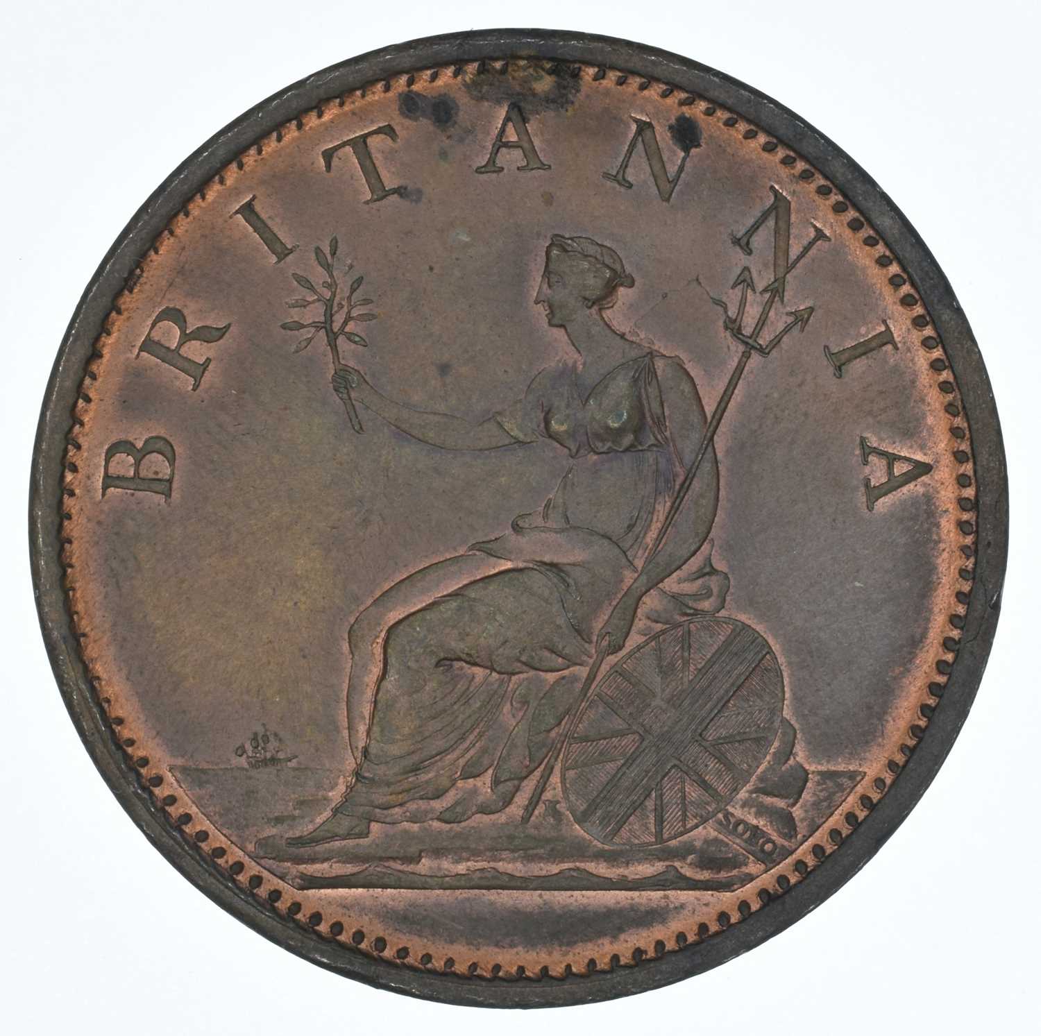 King George III, Penny, 1806 and King George IV, Farthing, 1823 (2). - Image 2 of 4