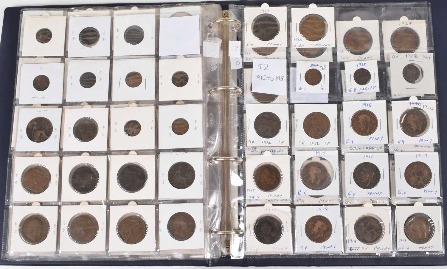 One album of historical copper British coinage dating from Charles II through to George VI. - Image 9 of 11