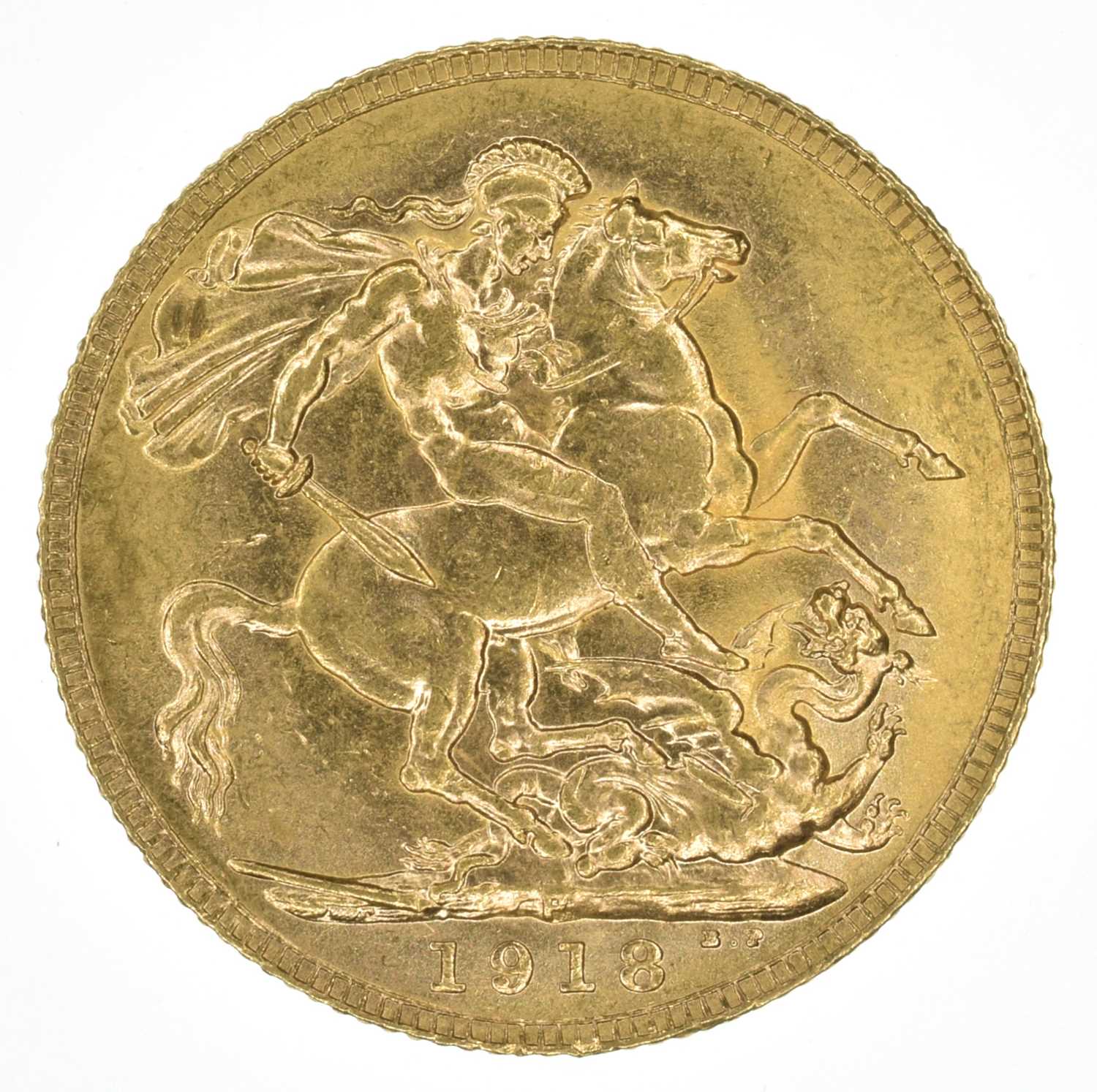 King George V, Sovereign, 1918, Perth Mint, EF. - Image 2 of 2