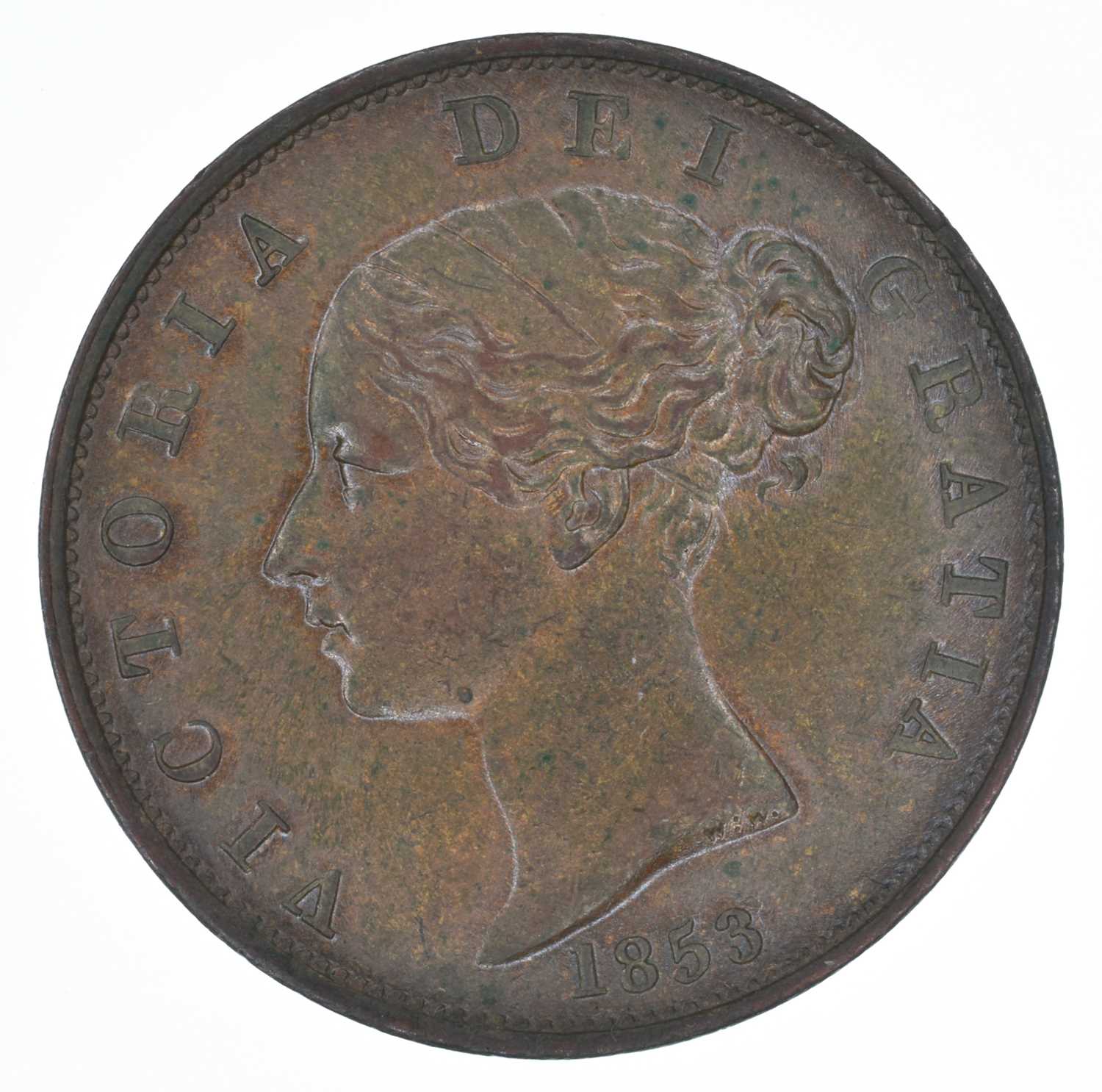 Queen Victoria, Halfpenny, 1853, gEF.