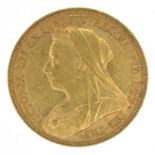 Queen Victoria, Sovereign, 1894, Sydney Mint, VF.