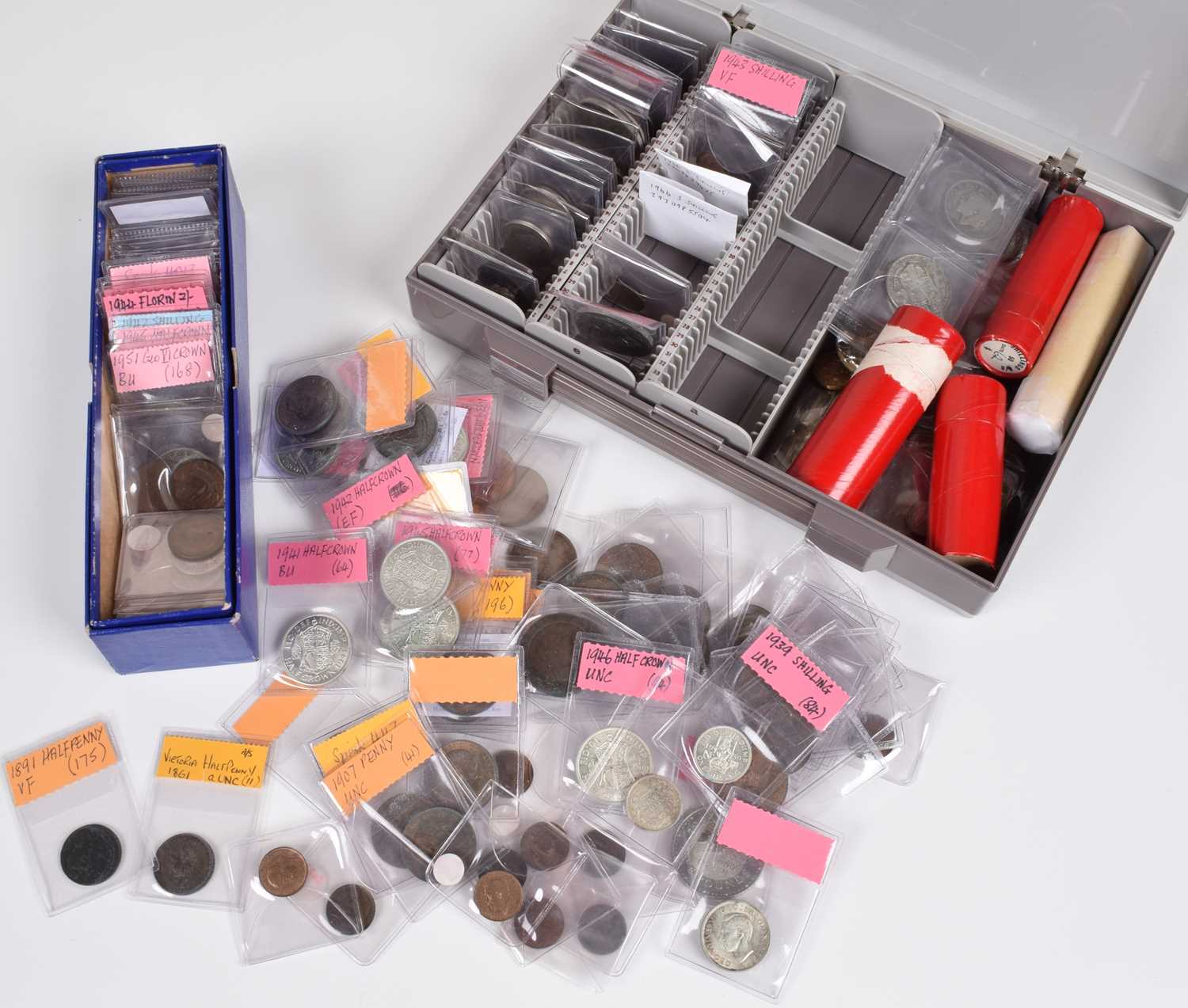 A selection of mainly twentieth century high grade silver, cupro-nickel and copper coinage.