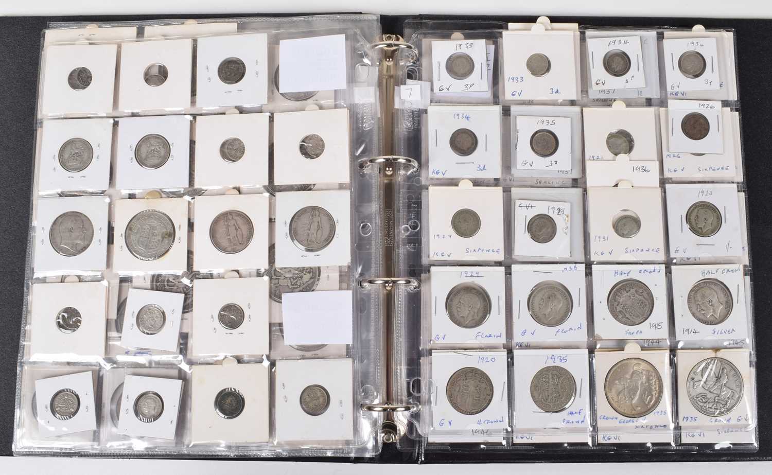 One album of historical mainly silver British coinage dating from George II through to George VI. - Image 7 of 10