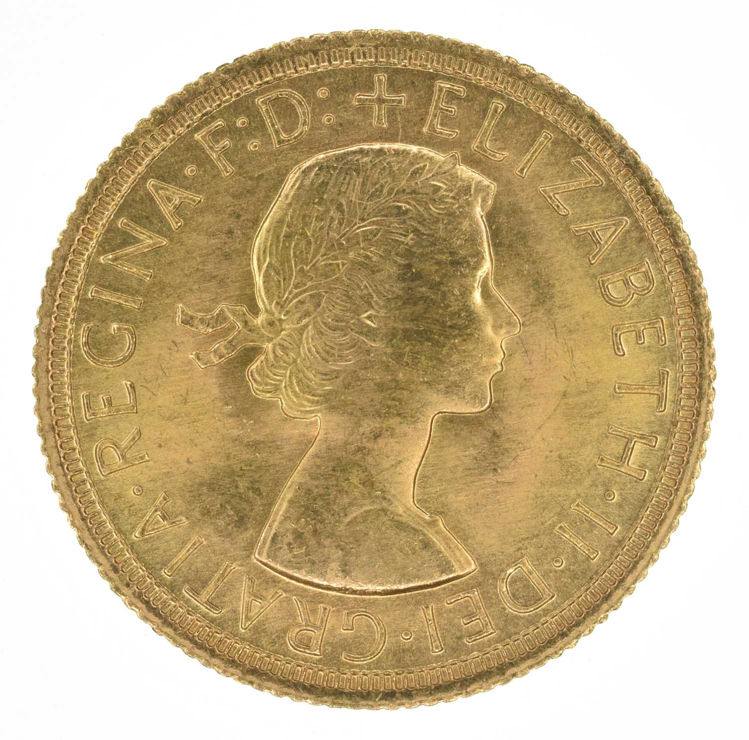 Queen Elizabeth II, Sovereign, 1966, EF (2).