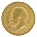 King George V, Sovereign, 1927, Pretoria Mint, EF.