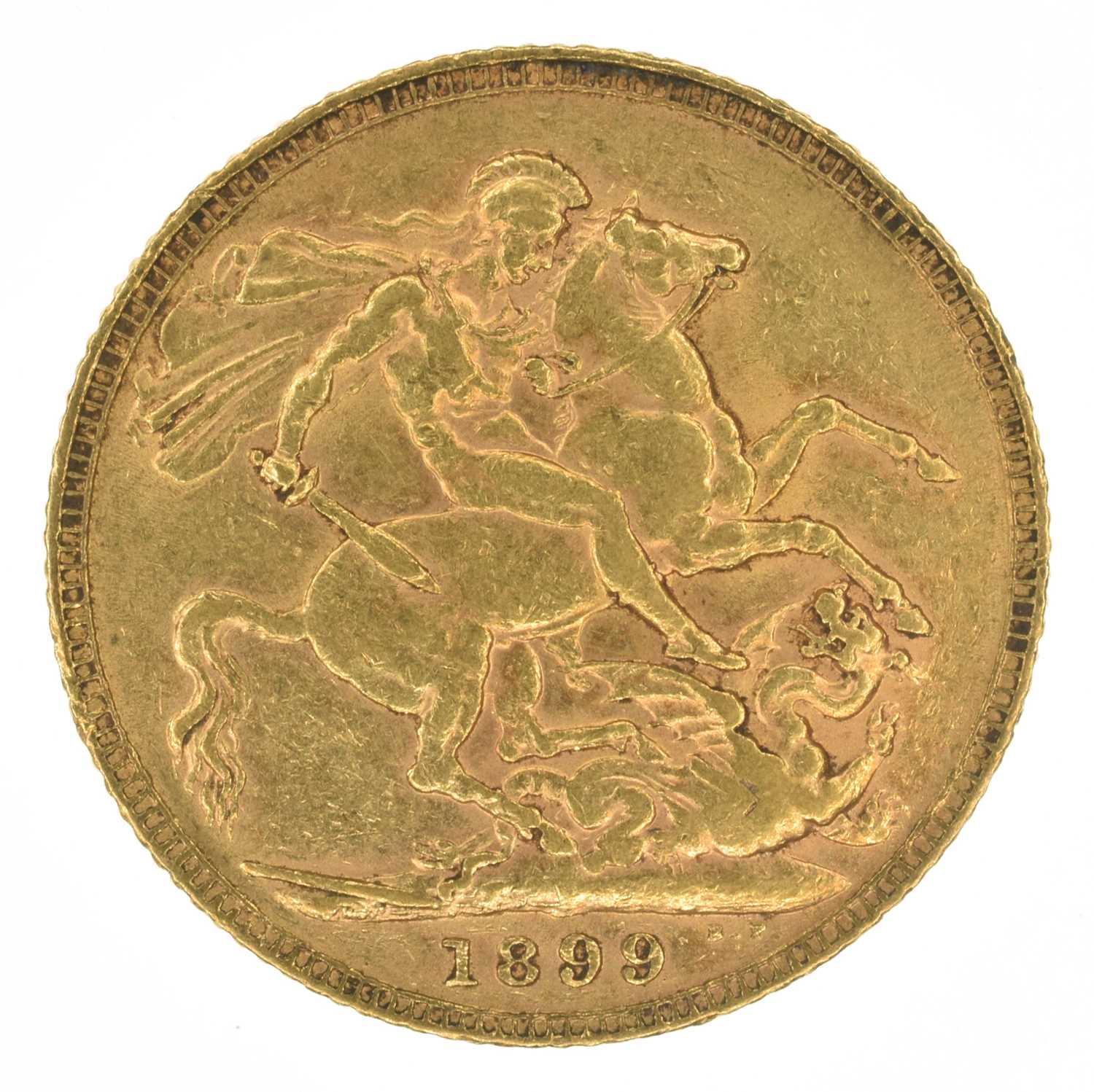 Queen Victoria, Sovereign, 1899, VF. - Image 2 of 2