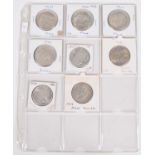 One sheet of silver Peace Dollars 1923-1926 (8).