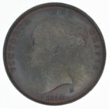 Queen Victoria, Penny, 1854, gVF.