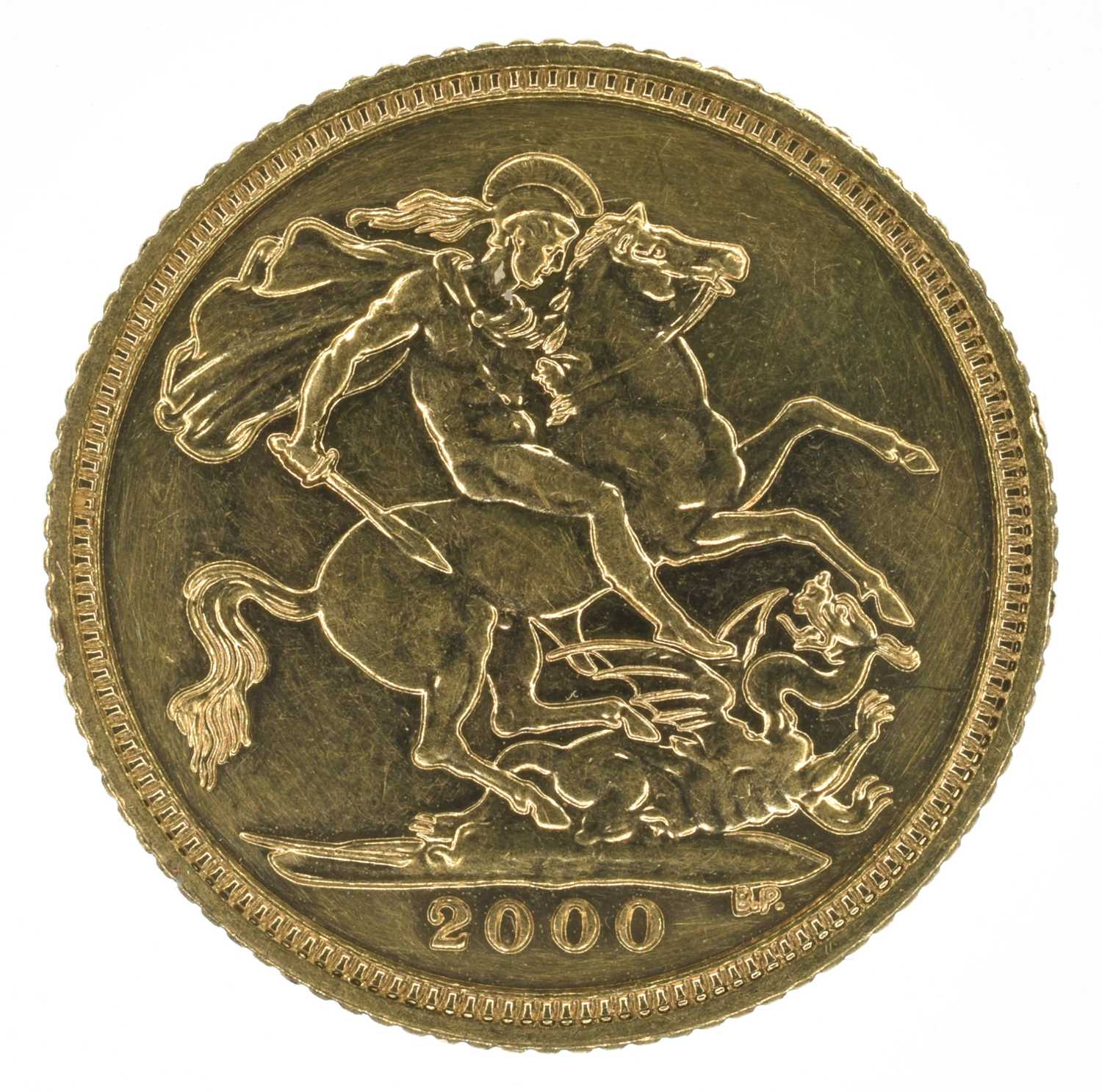 Queen Elizabeth II, Half-Sovereign, 2000, BU. - Image 2 of 2