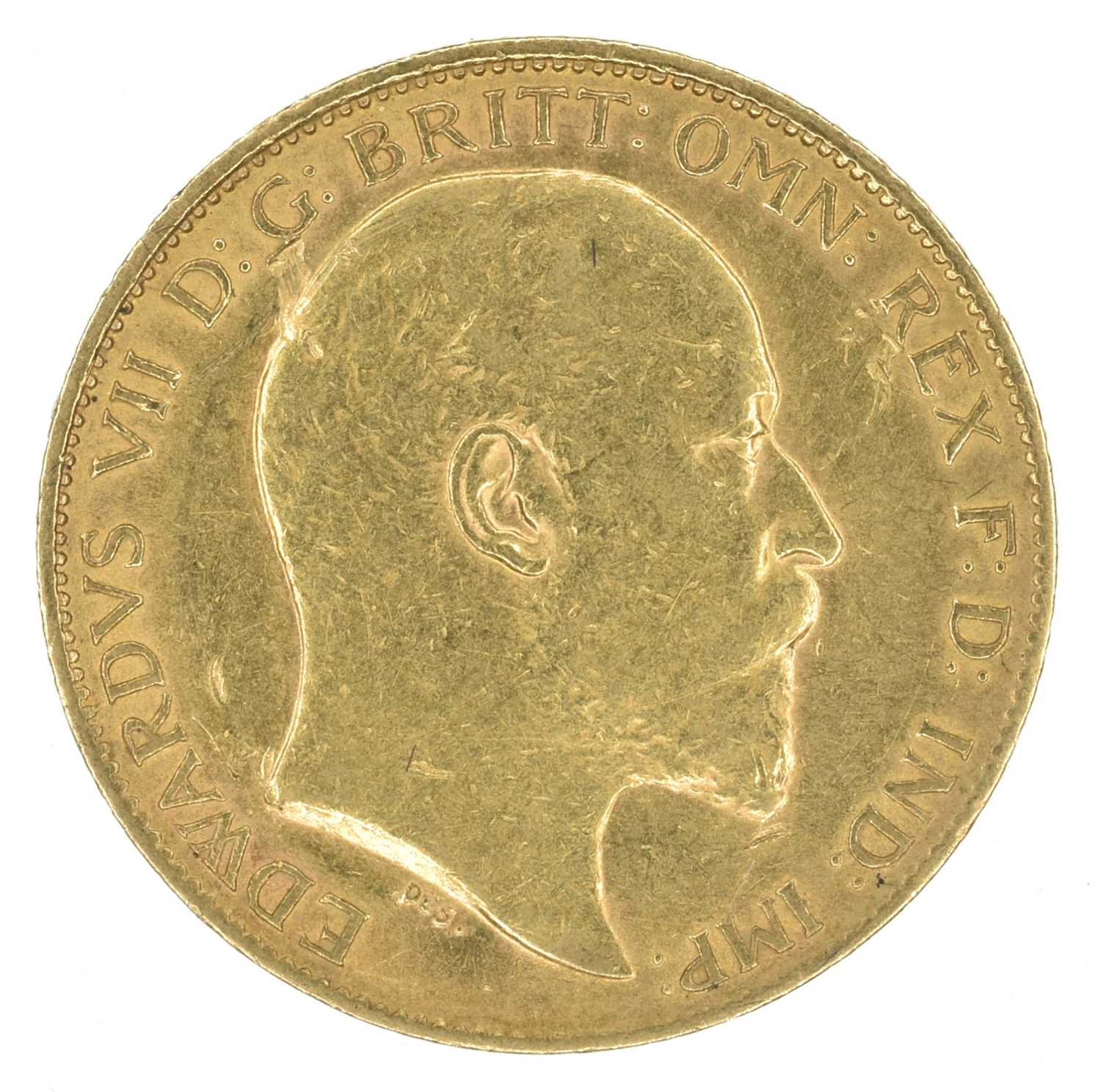 King Edward VII, Half-Sovereign, 1902, VF.