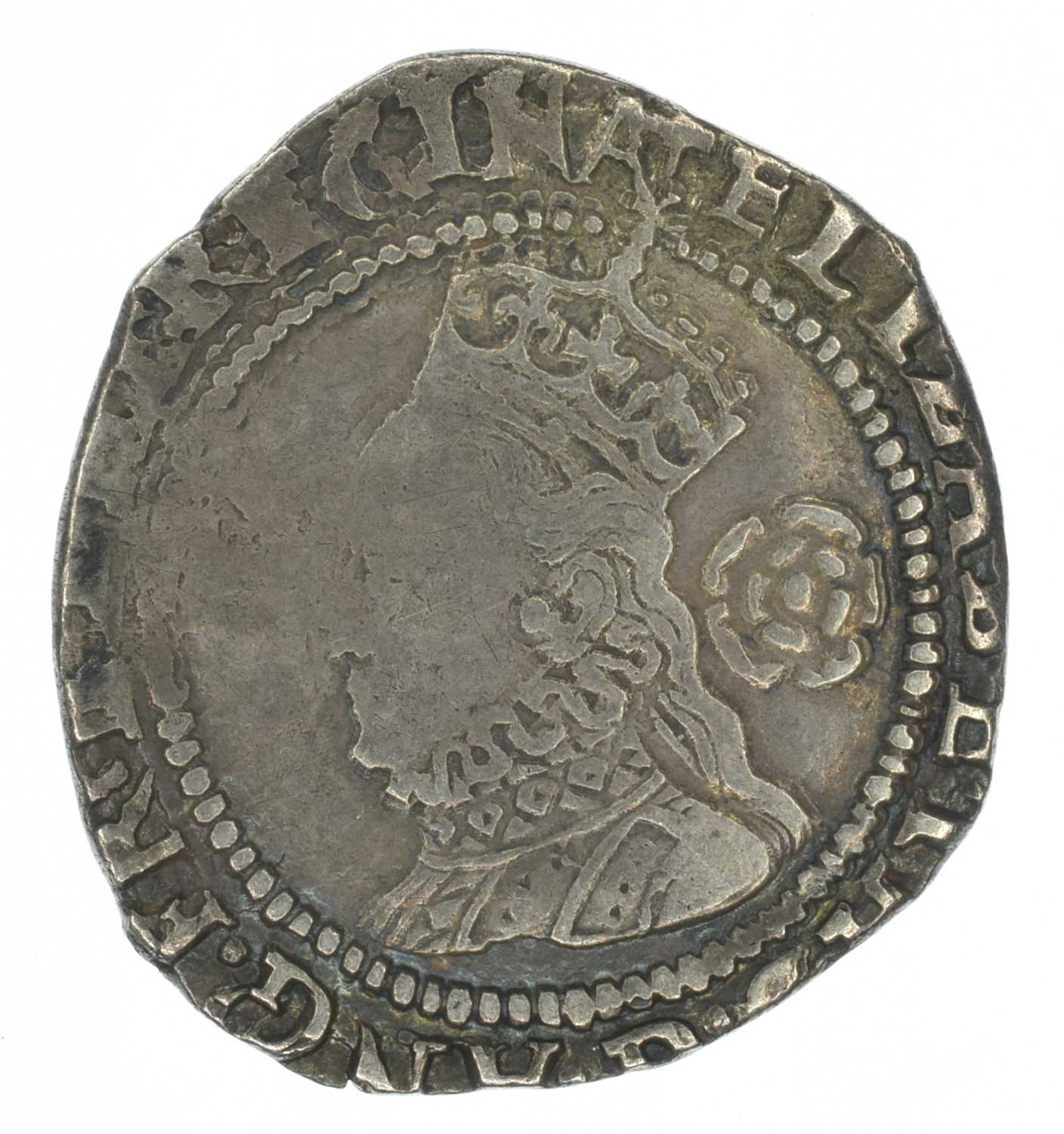 An Elizabeth I Sixpence and Threepence, together with an Edward I pierced Penny (3). - Image 3 of 6