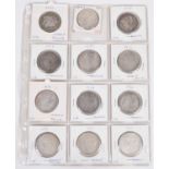 One sheet of silver Morgan Dollars 1883-1921 (12).