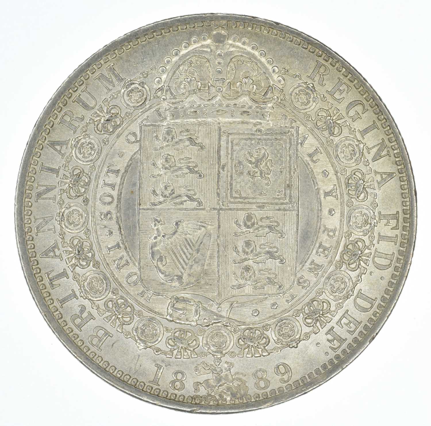 Queen Victoria, Halfcrowns, 1889, EF (2). - Image 2 of 4