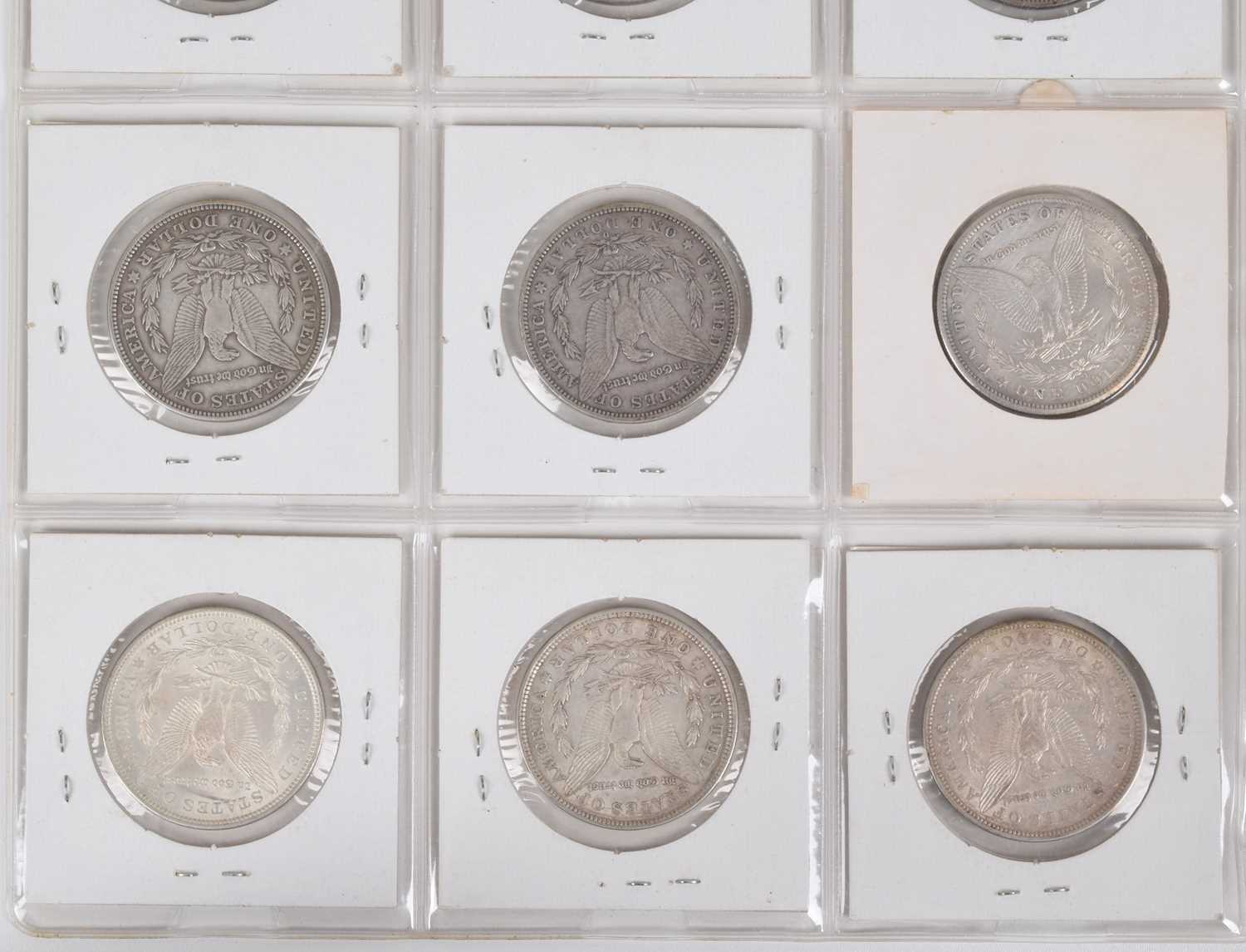 One sheet of silver Morgan Dollars 1883-1921 (12). - Image 8 of 8