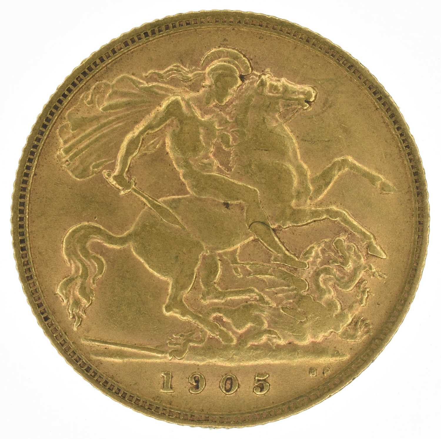 King Edward VII, Half-Sovereigns, 1905, 1906, 1907, VF (3). - Image 2 of 6