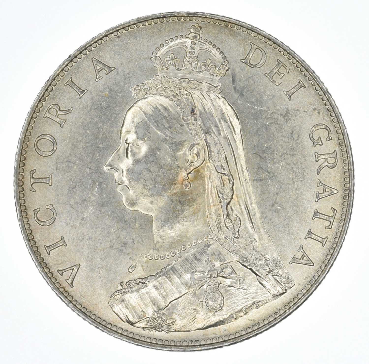 Queen Victoria, Florin, 1887, BU.