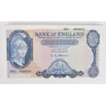 Forty-four Series "B" Helmeted Britannia Issue (February 1957), Five Pounds banknotes (44).