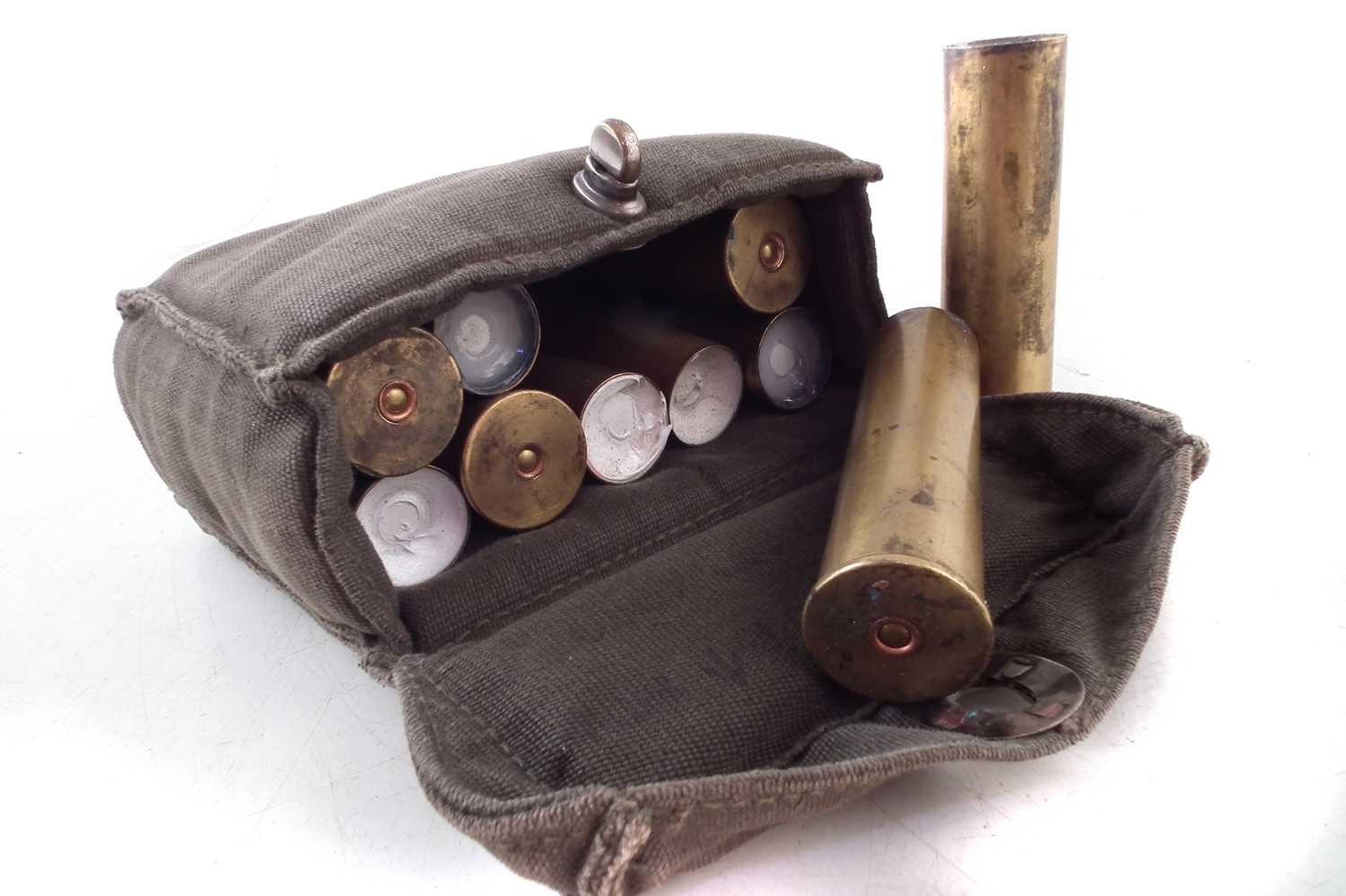 Army and Navy 4 bore single barrel shotgun 13357 with hard case, ten cartridges and slip case - Image 11 of 17