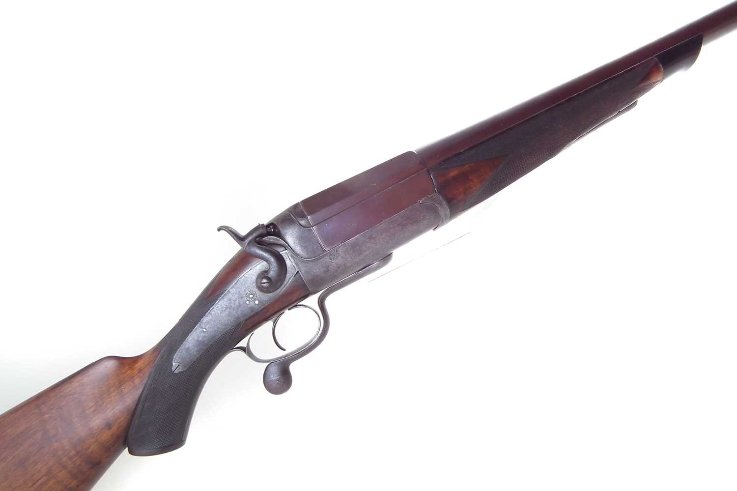 Army and Navy 4 bore single barrel shotgun 13357 with hard case, ten cartridges and slip case - Image 13 of 17