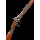 Cased Westley Richards Monkey Tail Rifle serial number 740 with case