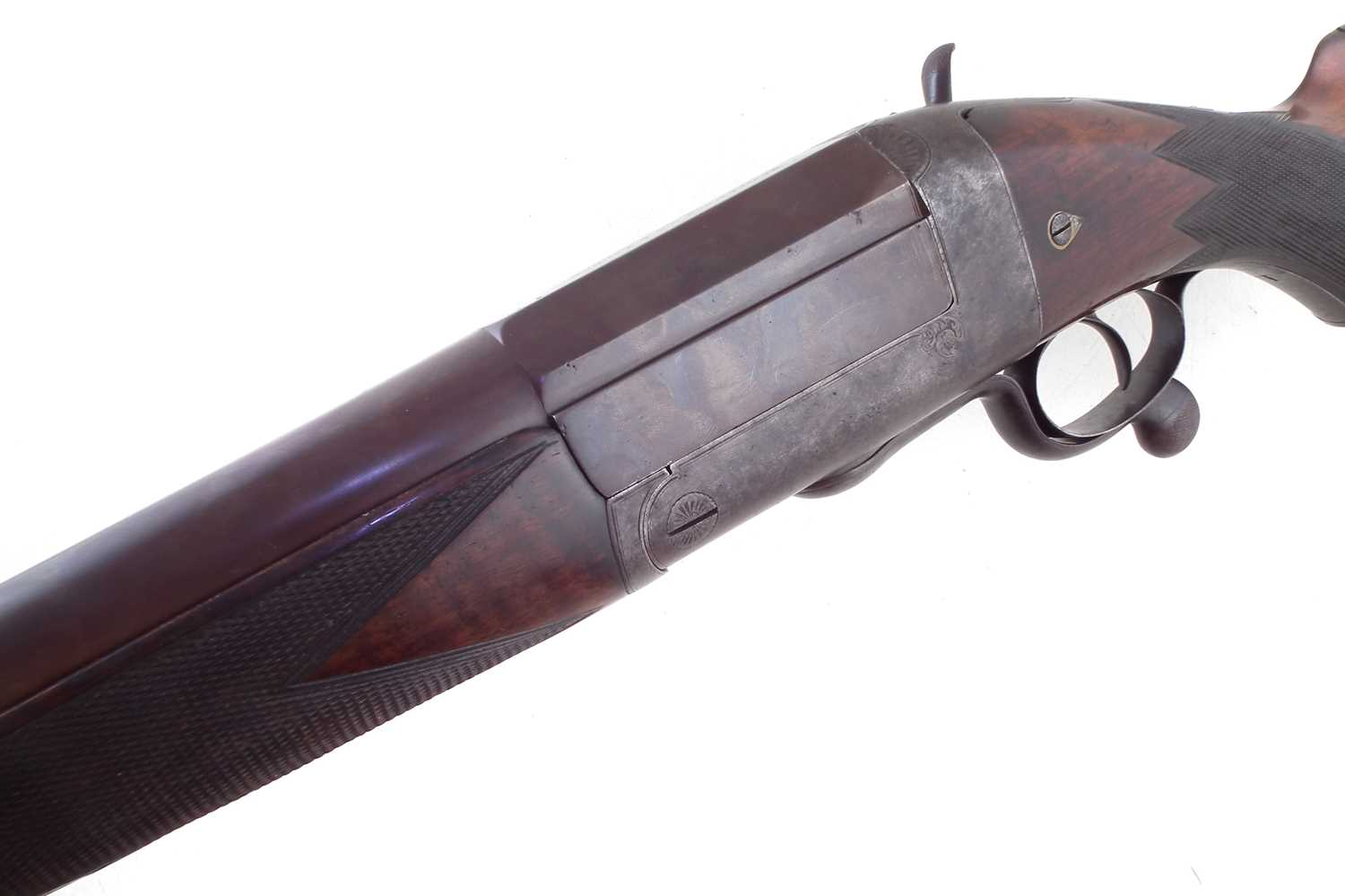 Army and Navy 4 bore single barrel shotgun 13357 with hard case, ten cartridges and slip case - Image 5 of 17