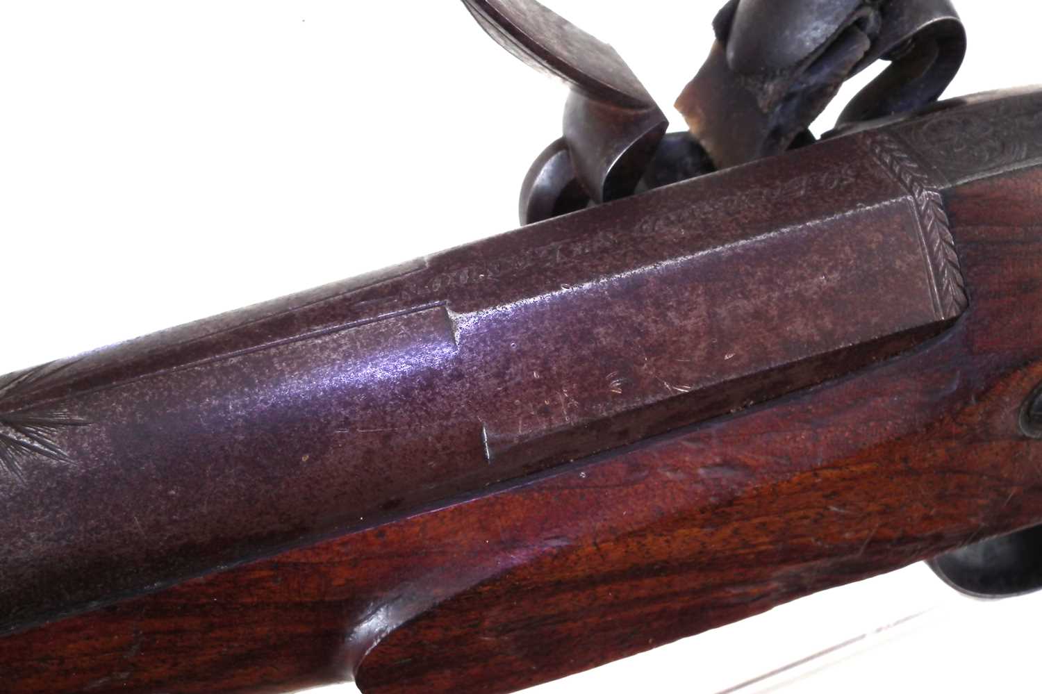 Pair of William Bond pair of 16 bore officer's pistols in later case - Image 12 of 16