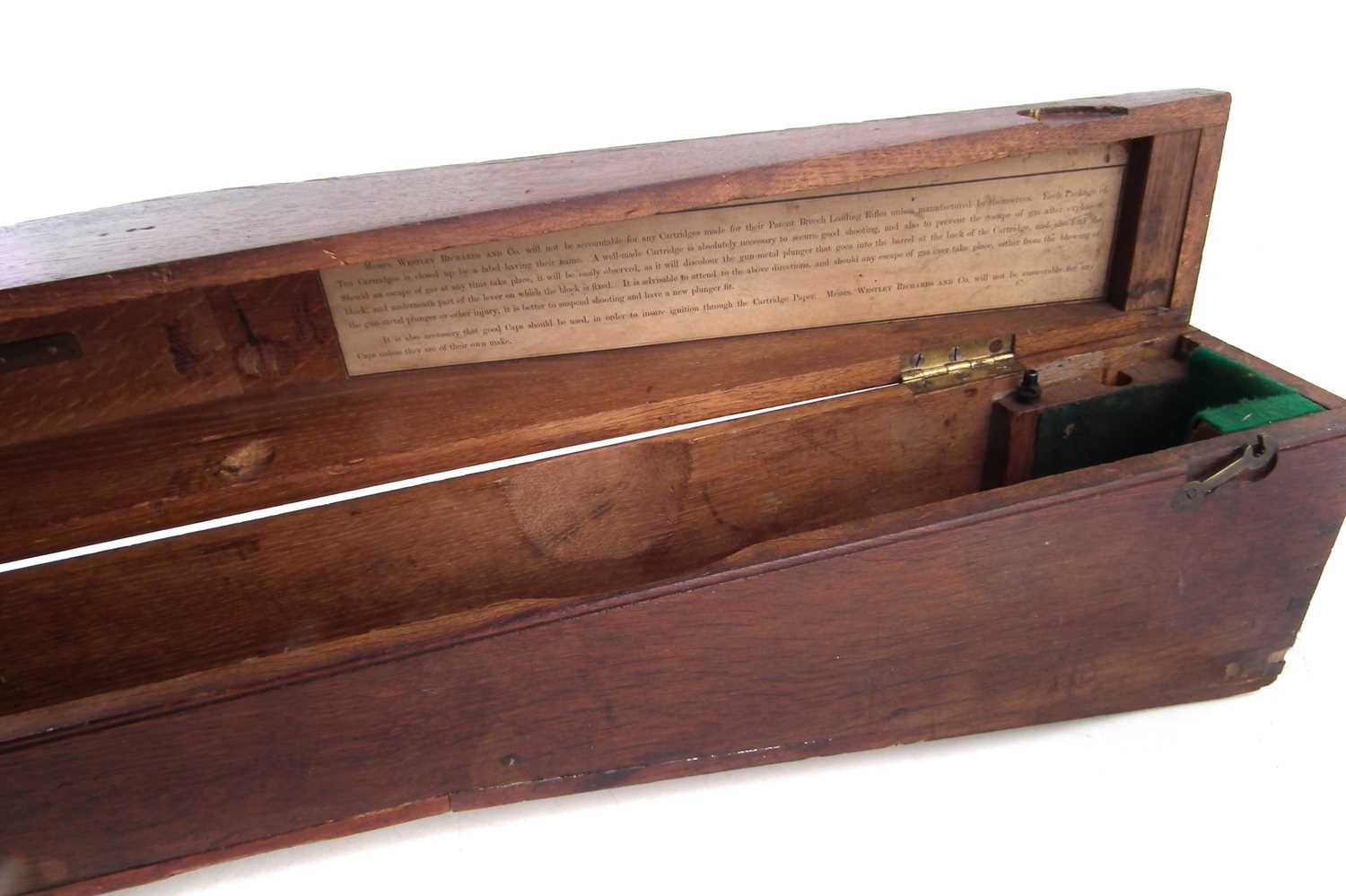 Cased Westley Richards Monkey Tail Rifle serial number 740 with case - Image 18 of 20