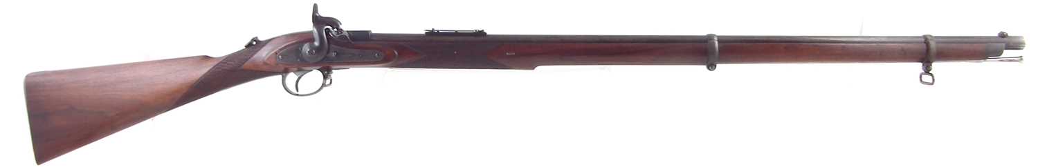 Cased Westley Richards Monkey Tail Rifle serial number 740 with case - Image 2 of 20