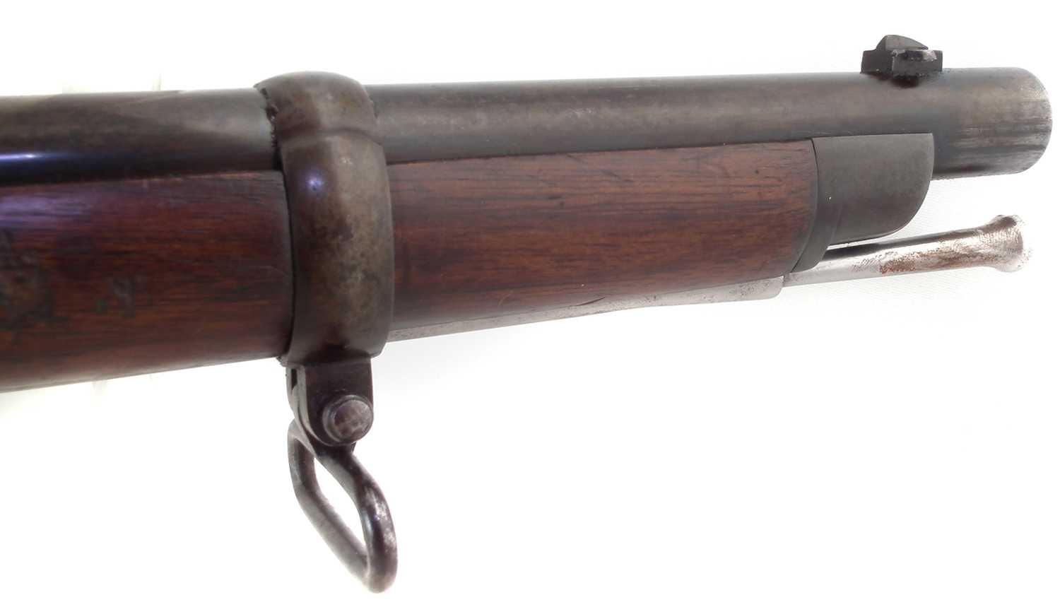 Cased Westley Richards Monkey Tail Rifle serial number 740 with case - Image 10 of 20