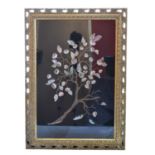 Gilt framed shell collage by Mai Williams