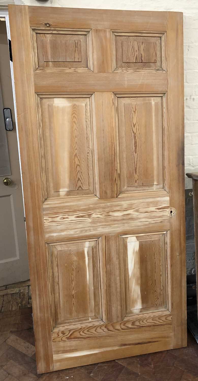 2 Victorian pitch pine doors