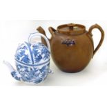 Wedgwood Peony S.Y.P Patent teapot and one other marked NACB