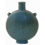 21st Century copy of Ru style moon flask with six character Yongzheng mark, (Fu zhi pin (复制品)