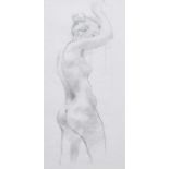 A. Casadio, Standing female nude, pencil.