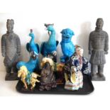 Collection of Chinese figures, 20th century.