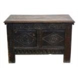 17th century oak jointed chest