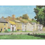 Millicent Ayrton R.Cam.A., M.B.E. (British 1913-2000), Village scene, oil.