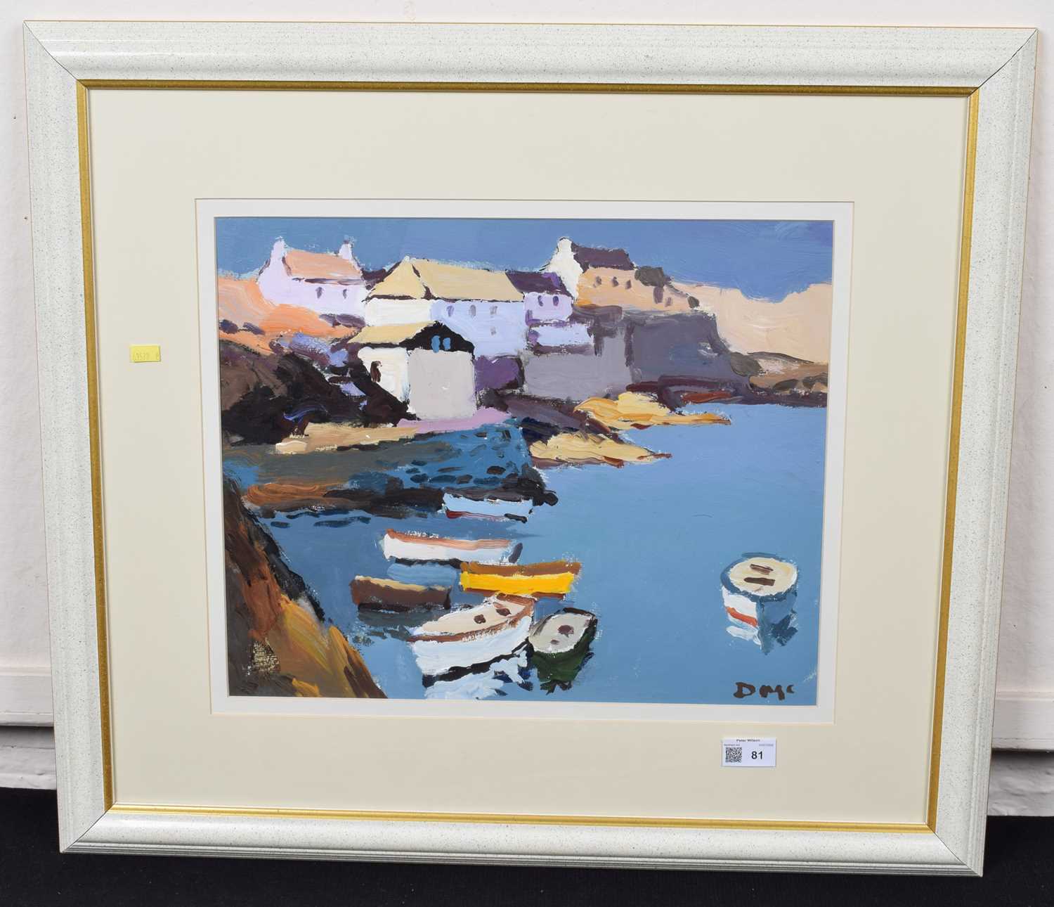 Donald McIntyre, "Coverack", acrylic. - Image 2 of 3