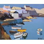 Donald McIntyre, "Coverack", acrylic.