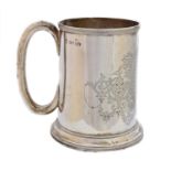 A Victorian silver tankard