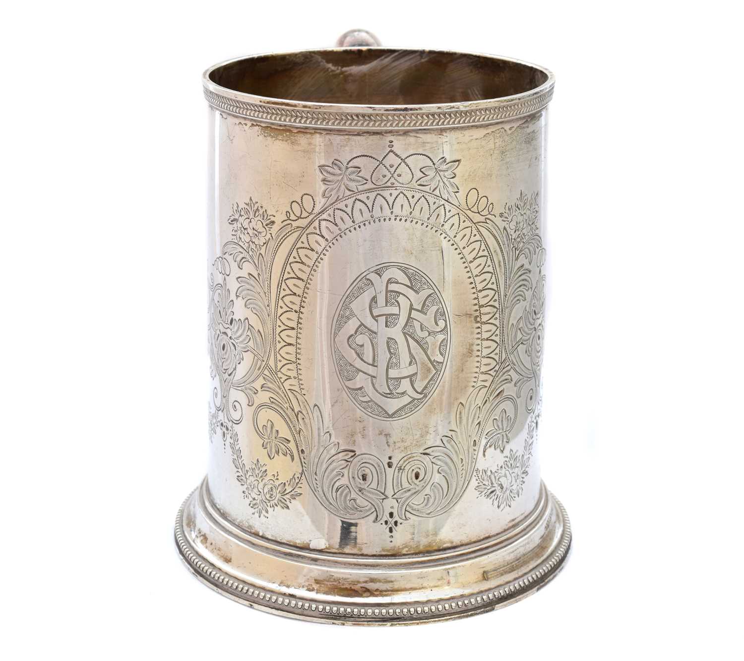 A Victorian silver tankard - Image 2 of 2