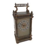 Late 19th century carriage clock