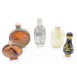 Five Chinese snuff bottles