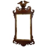 Early 19th-century mahogany framed wall mirror